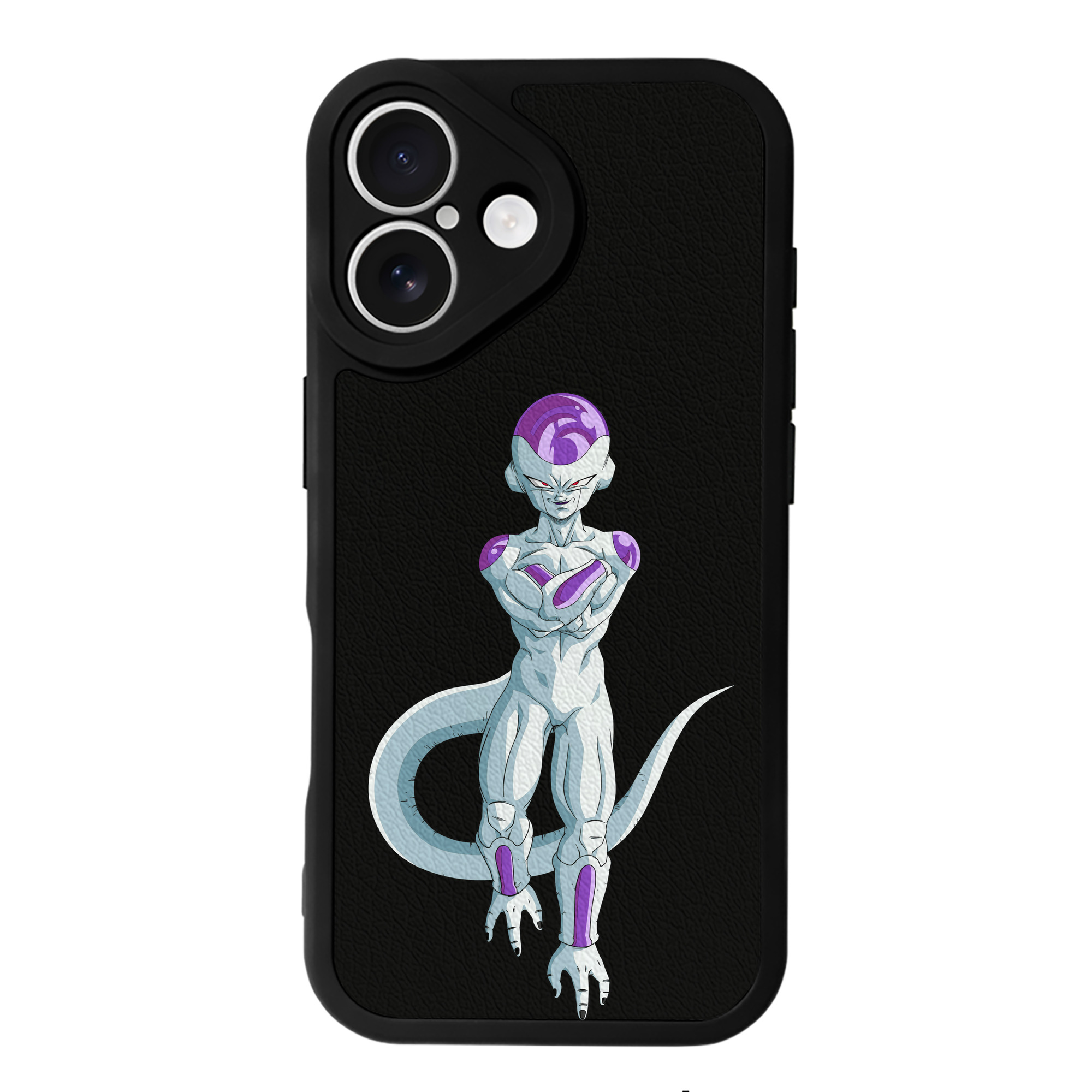 （画像用） ドラゴンボール フリーザ DRAGON BALL Frieza 【iPhone 16シリーズ対応】シリコンスマホケース（レザー調） 材質：シリコン